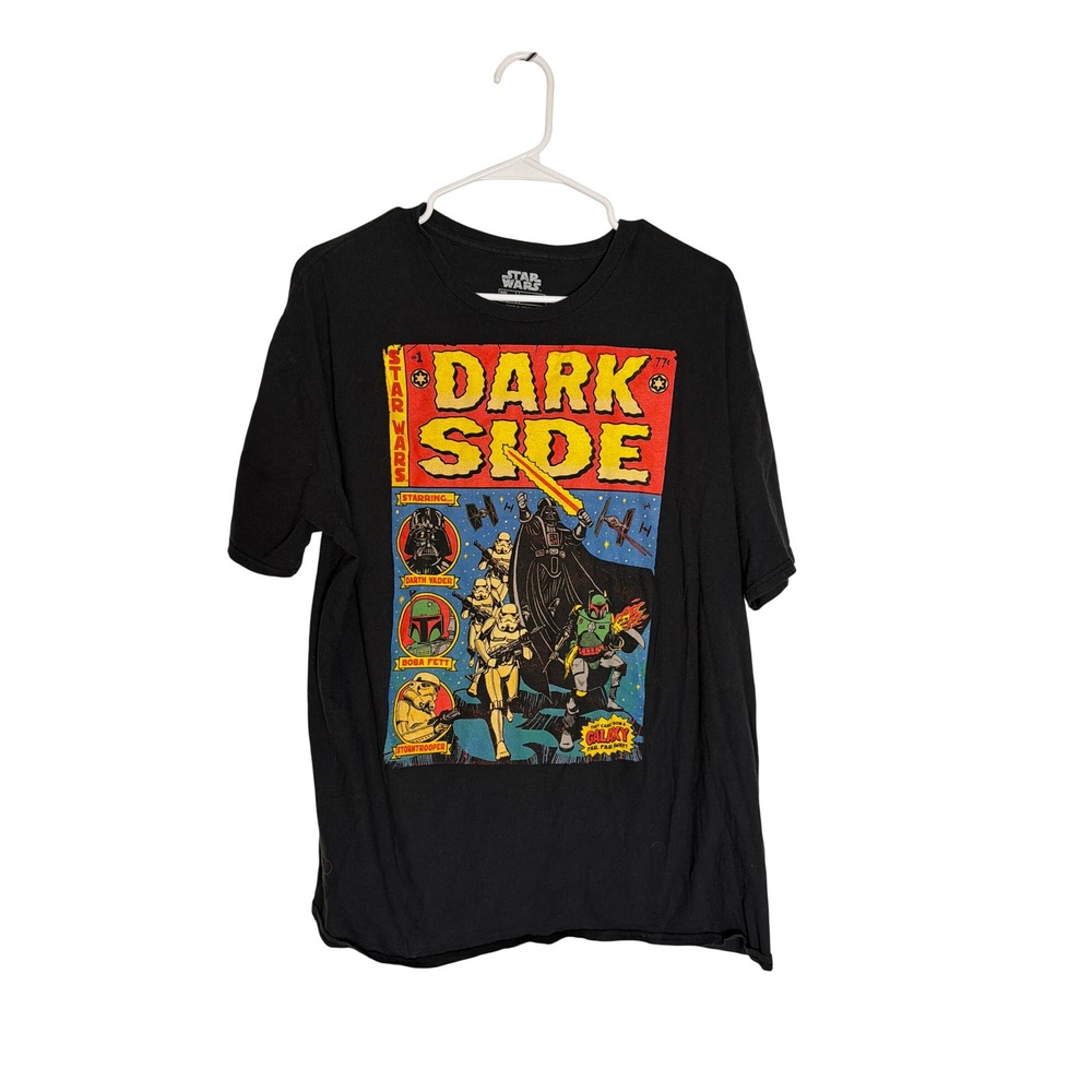 Star Wars Fifth Sun Dark Side Comic Graphic T-Shirt Black Mens 2XL Darth Vader
